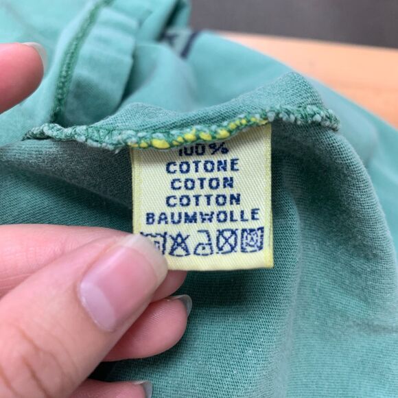 Replay Basic T Shirt Mens L Large Green Sanforized Cotton Union Made In USA Tee - Picture 14 of 16